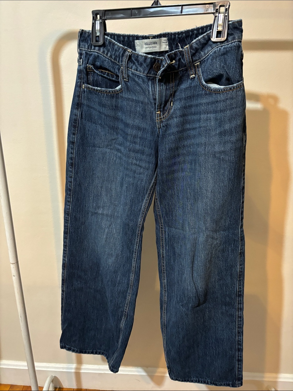 Hollister low rise baggy Indigo Jeans